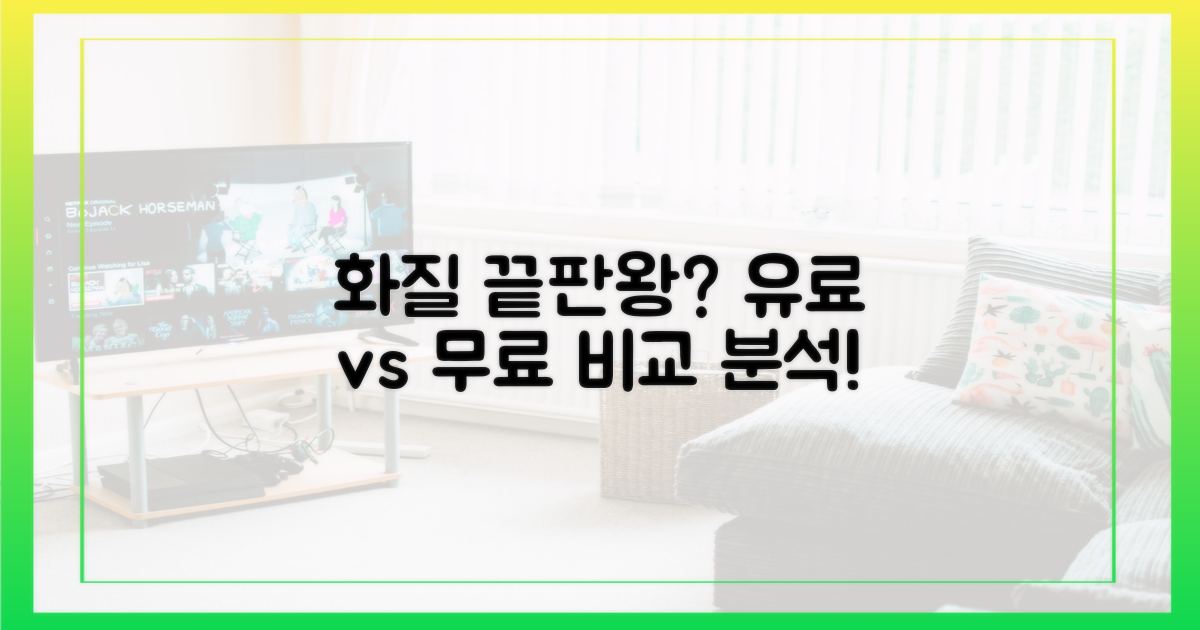 유료 vs 무료: 화질 비교