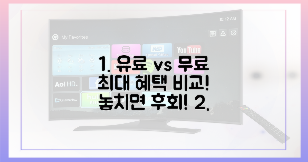 유료 vs 무료 시청의 차이