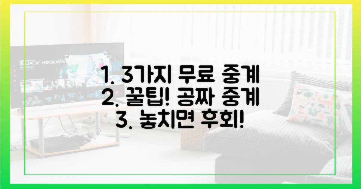 3가지 무료 중계 사이트