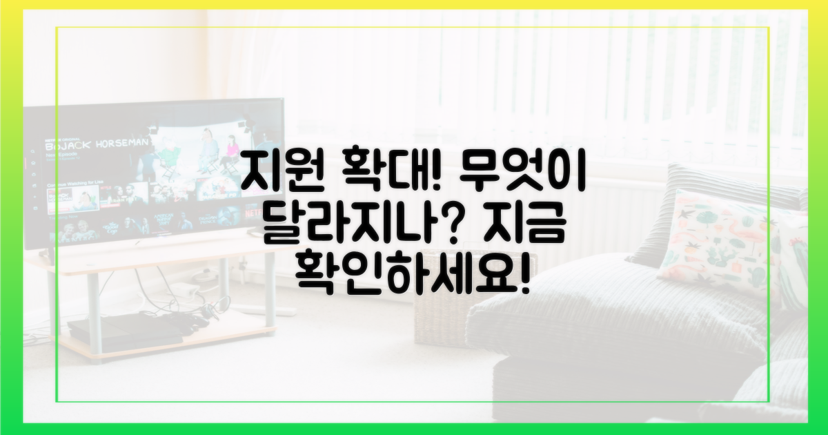 지원 확대, 무엇이 달라지나