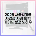 2025 소상공인 새출발기금: 사업장 사례로 보는 완벽 가이드
