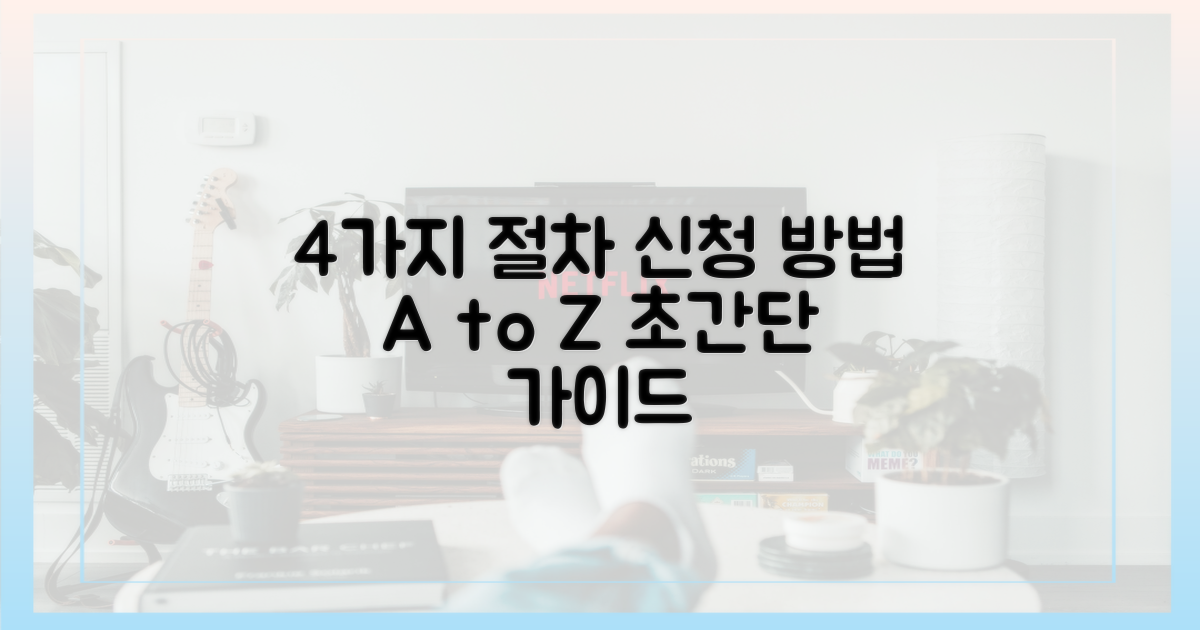 4가지 신청 절차 안내