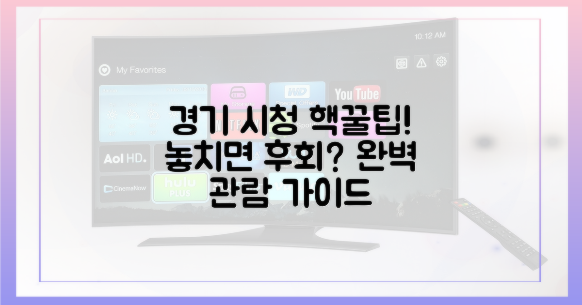 당신의 경기 시청을 완벽하게!