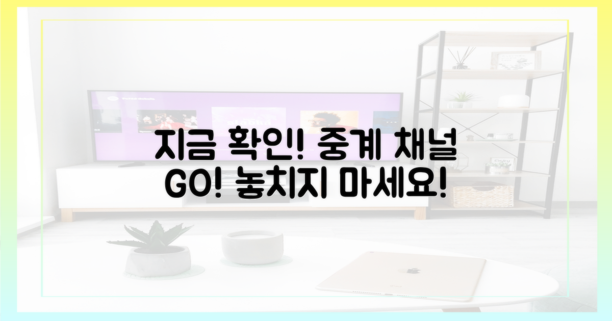 지금 바로 중계 채널 확인!