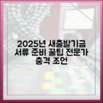 2025년 새출발기금 신청, 전문가의 충격적인 서류 준비 꿀팁!
