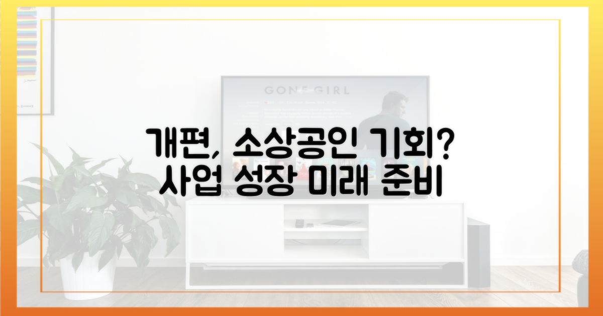 개편, 소상공인에게 어떤 기회?