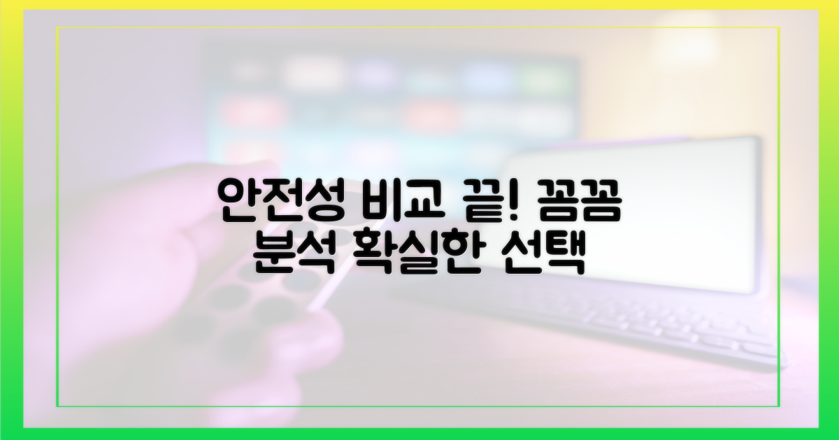 안전성: 꼼꼼한 비교 분석
