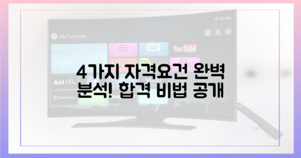 4가지 자격 요건 상세 분석