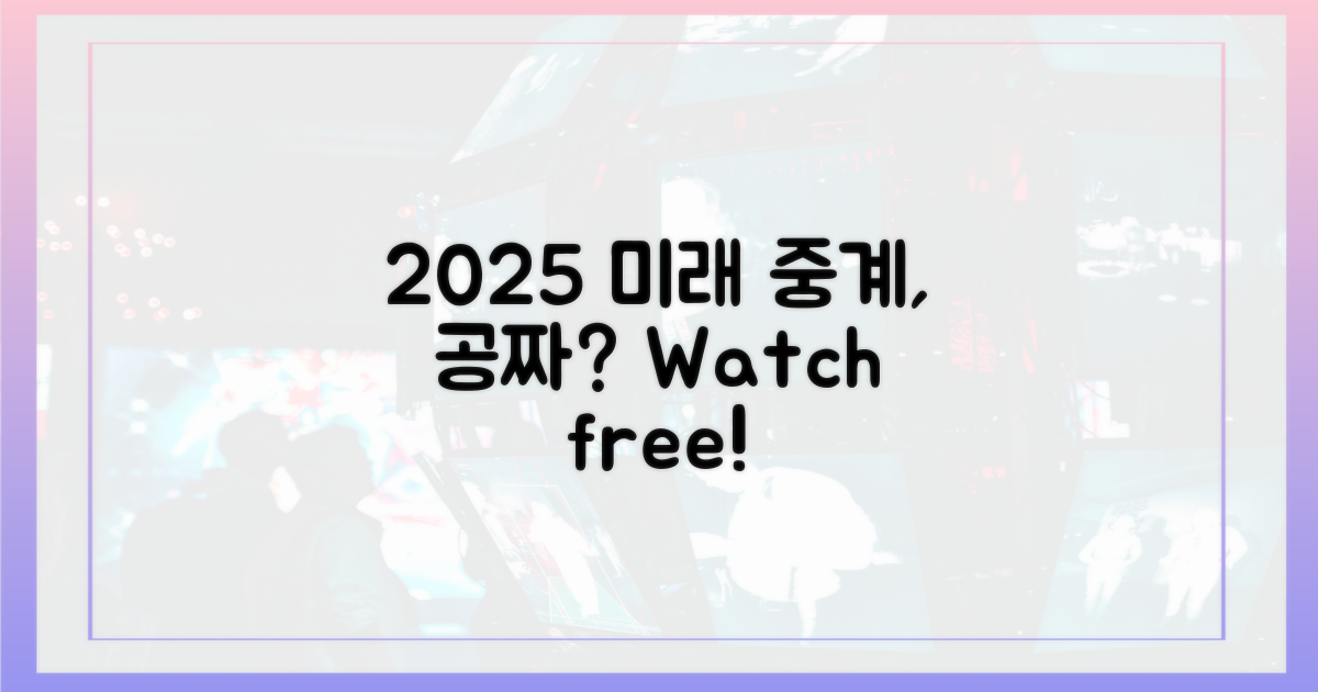 2025년, 무료 중계의 미래 예측