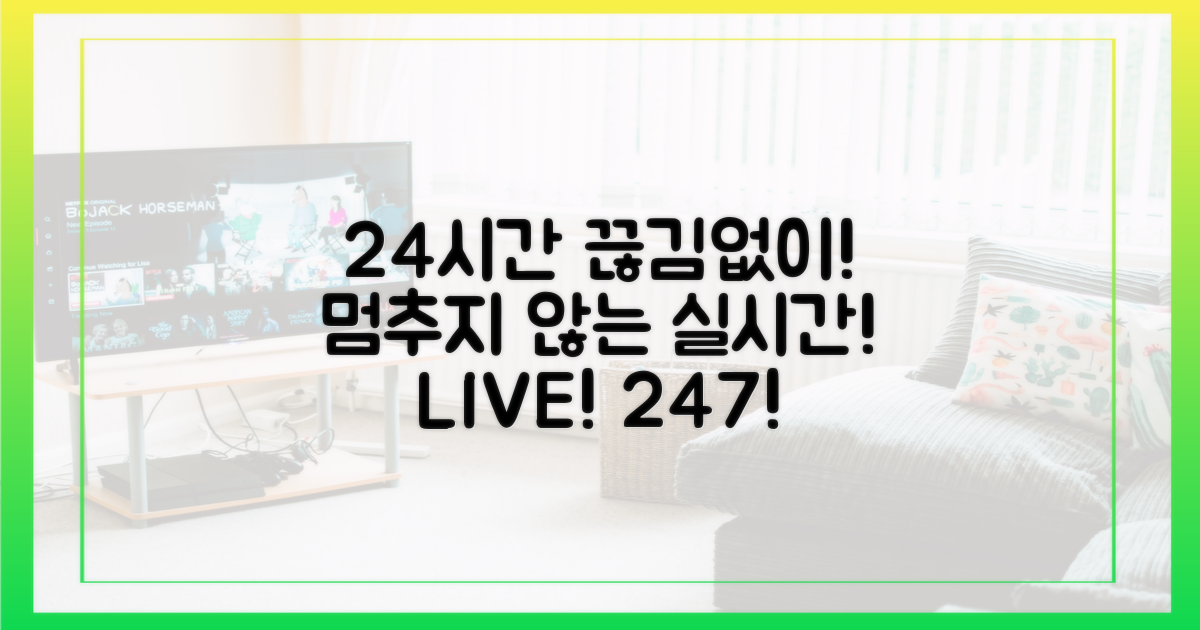 24시간 끊김 없는 실시간
