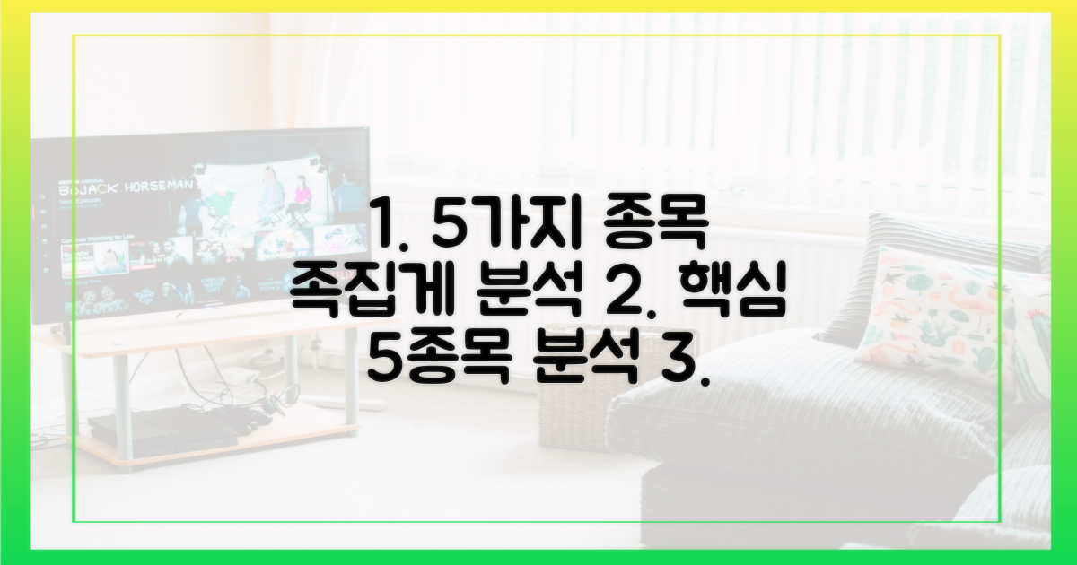 5개 종목 완벽 분석