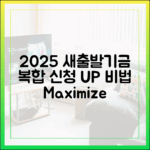 2025 새출발기금, 복합 신청으로 혜택 UP 비법은?