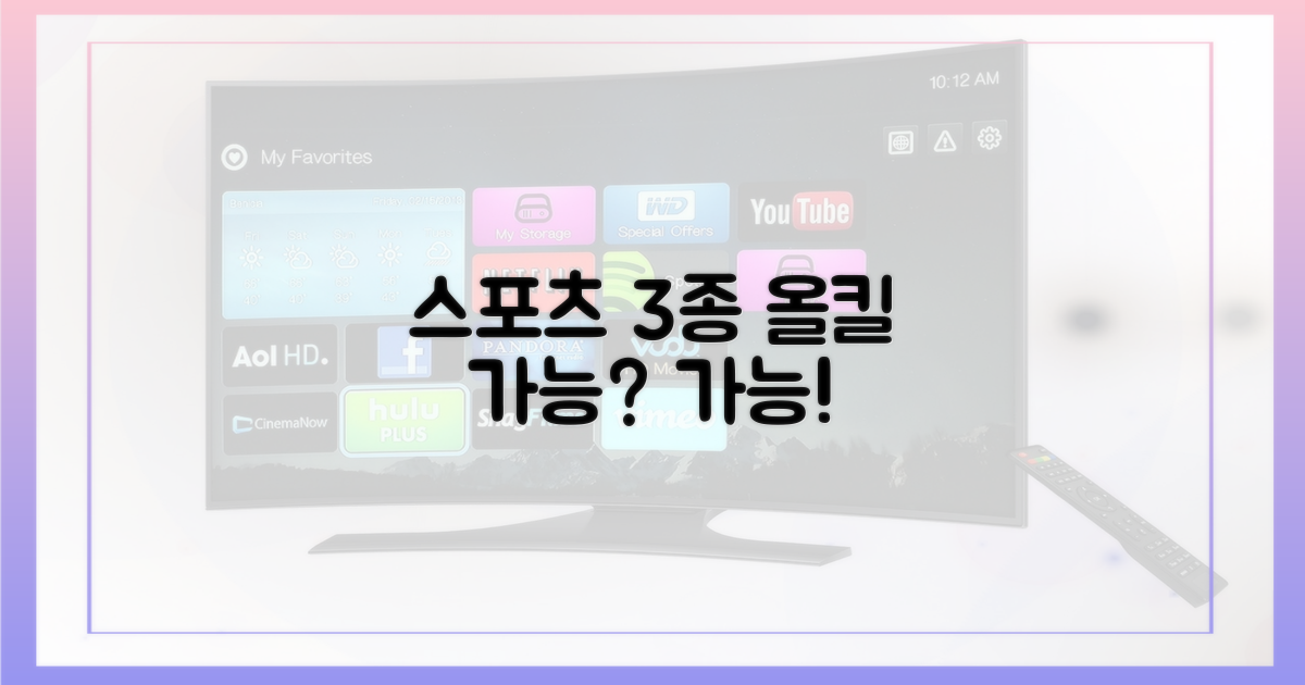축구, 야구, 농구 다 된다고?