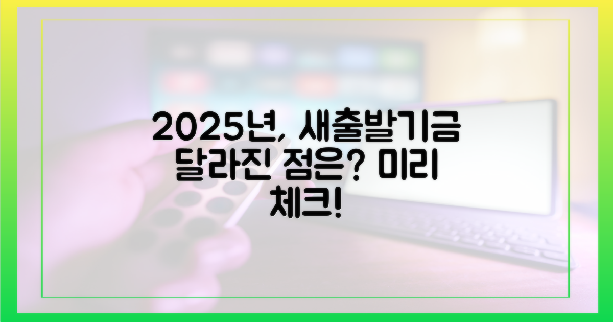 과거와 달라진 2025년 새출발기금