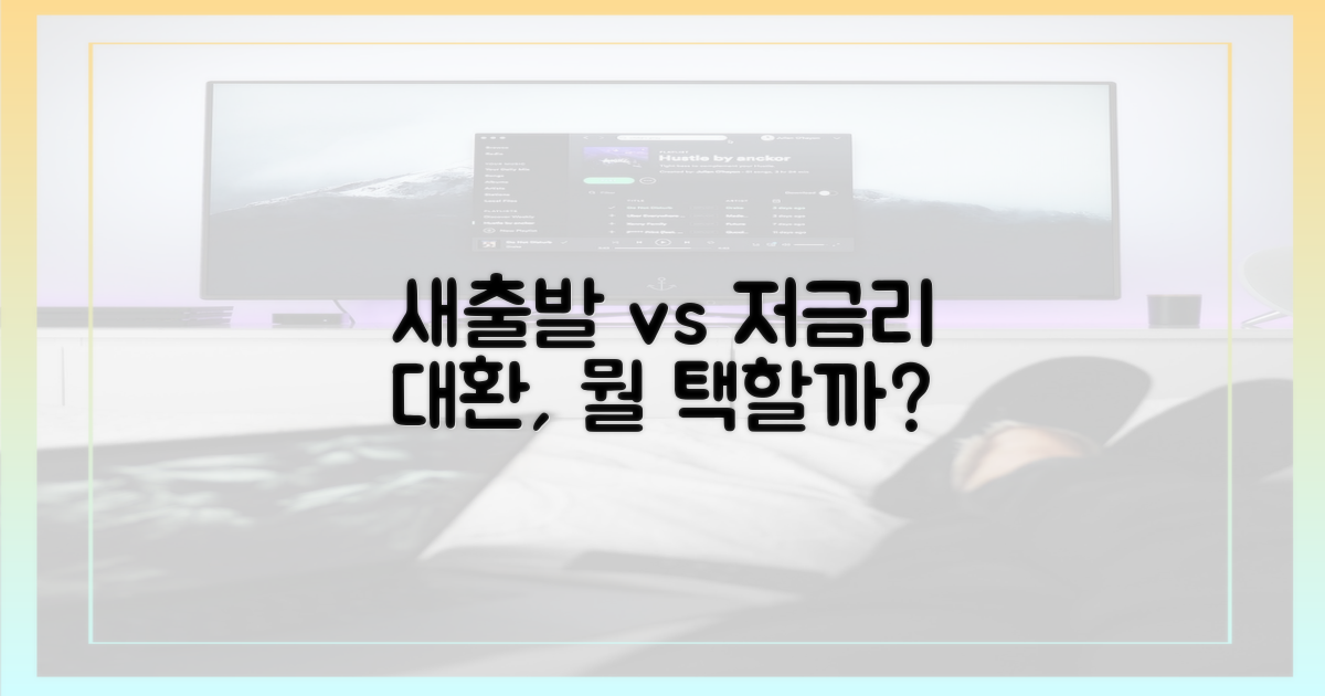 새출발기금, 저금리 대환, 무엇이 다를까?