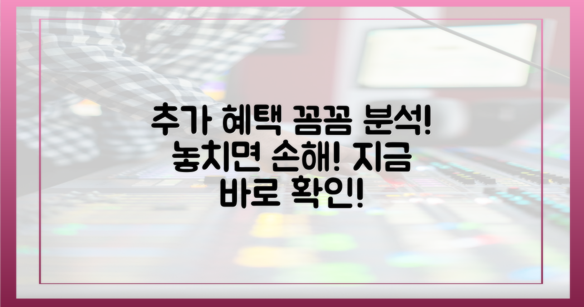 추가 지원, 혜택 상세 분석