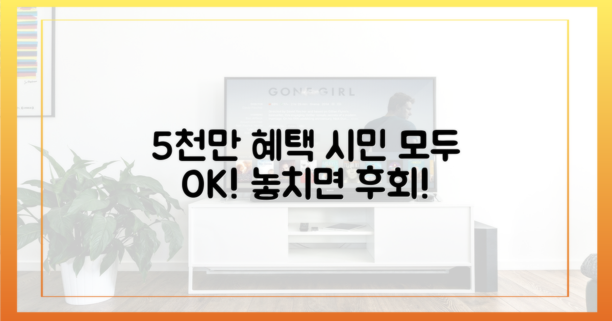 5천만 시민 혜택 예상