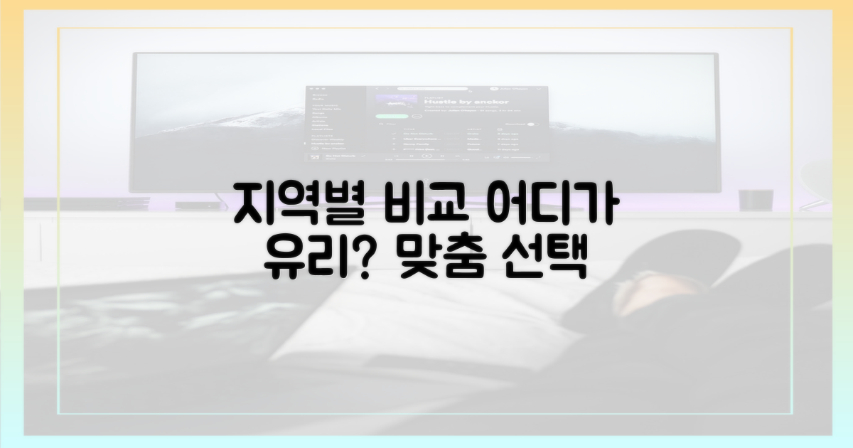 지역별 맞춤 비교, 어디가 유리할까?