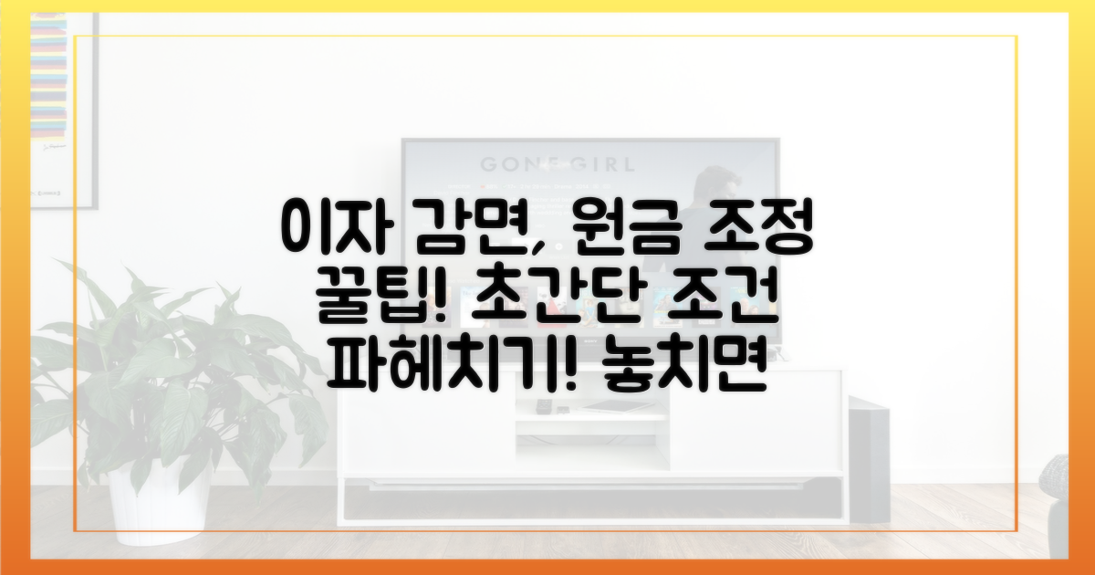 이자 감면, 원금 조정 조건 파헤치세요!