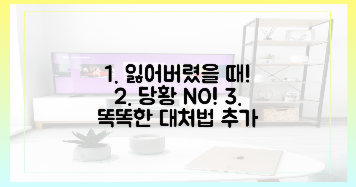잃어버렸을 때, 현명한 대처법 제시