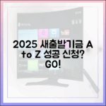 2025 소상공인 새출발기금, A to Z 신청 성공 가능할까?