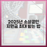 2025년, 소상공인 새출발기금 & 정책자금, 최대 활용법은?