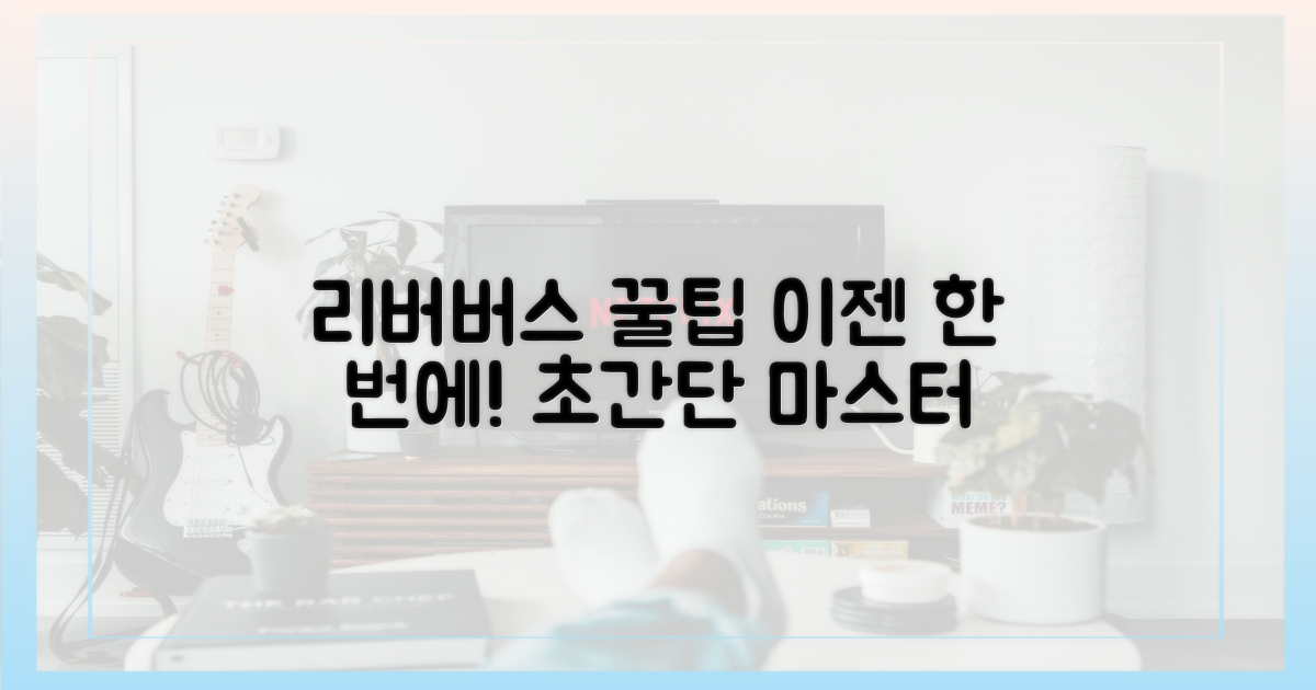 리버버스도 한 번에! 꿀팁 공개