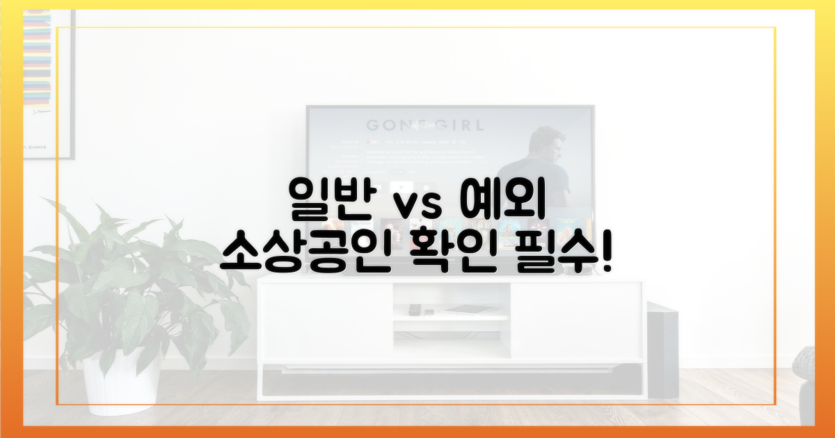 일반 소상공인 vs 예외 대상