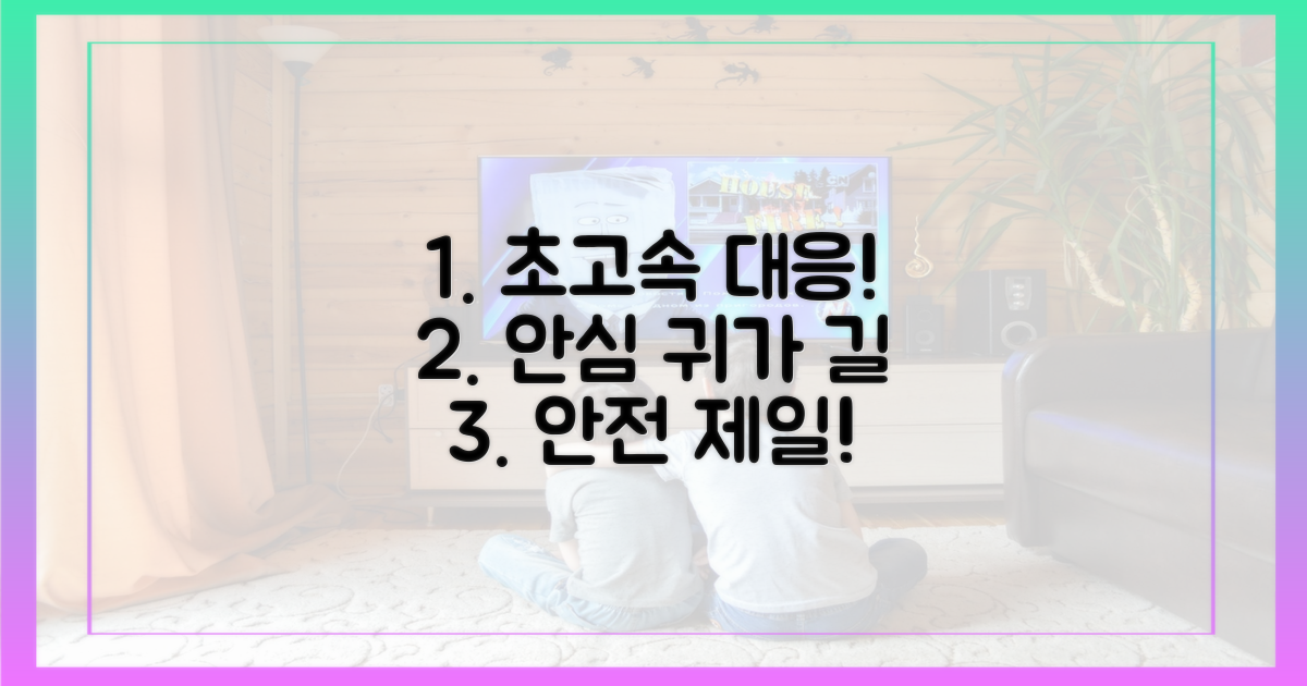 초고속 대처, 안심 귀가