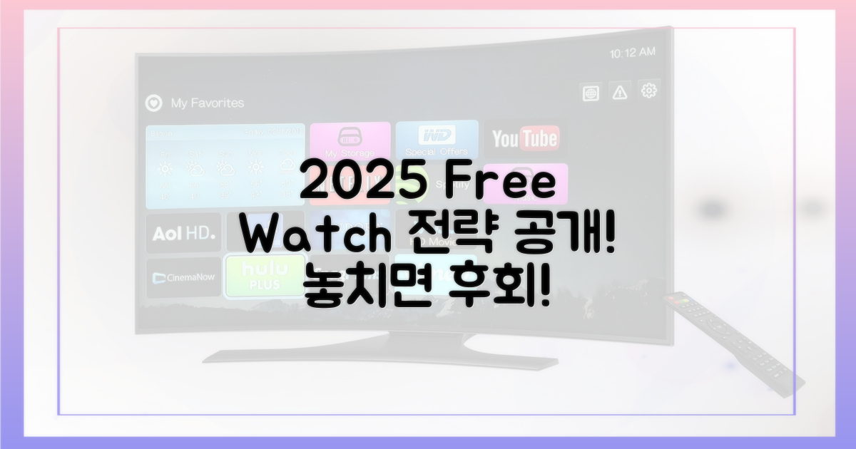 2025년 무료 시청 전략