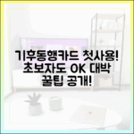 **기후동행카드 첫 사용기: 놀라운 초보자 가이드!**