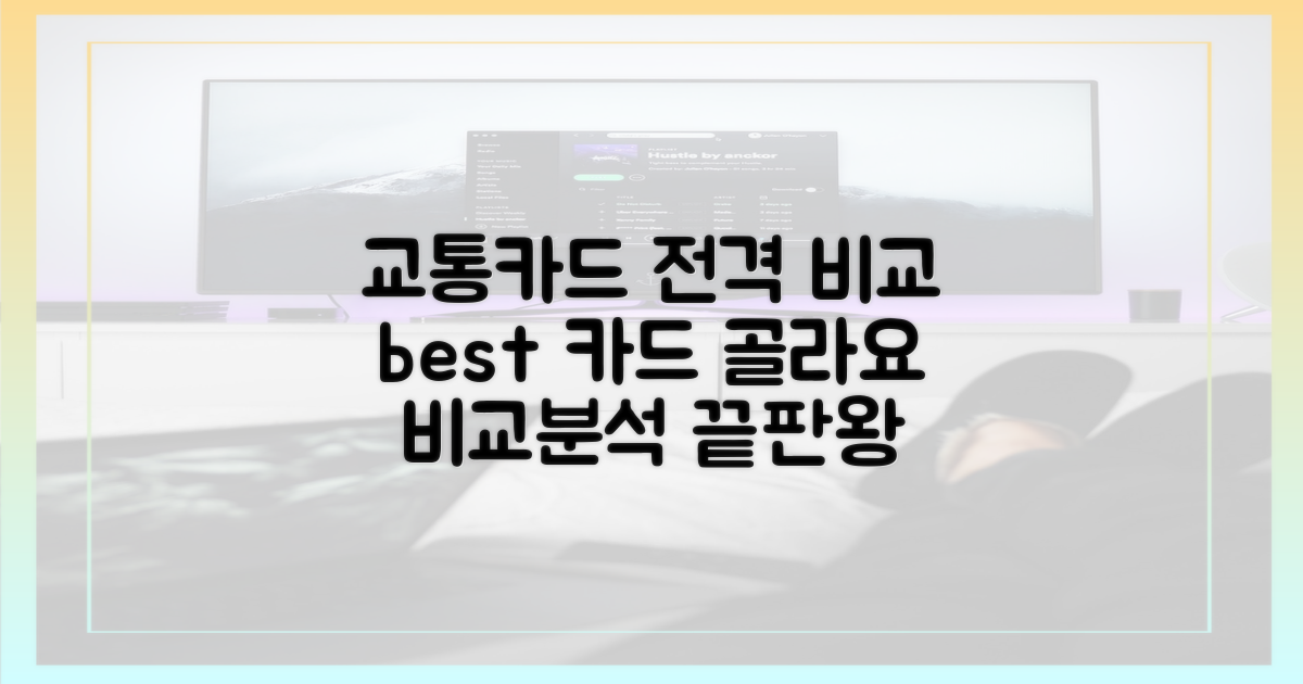 다른 교통카드와 비교 분석