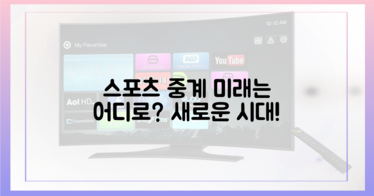 스포츠 중계, 미래는 어디로?