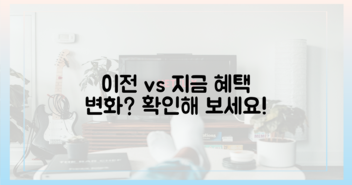 이전 vs 지금, 달라진 혜택