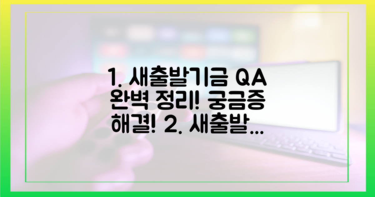 궁금증 해결! 새출발기금 Q&A 완전 정복!