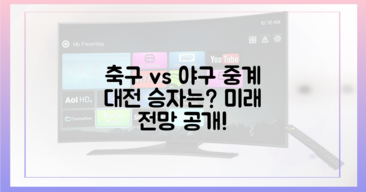 축구와 야구 중계 전망