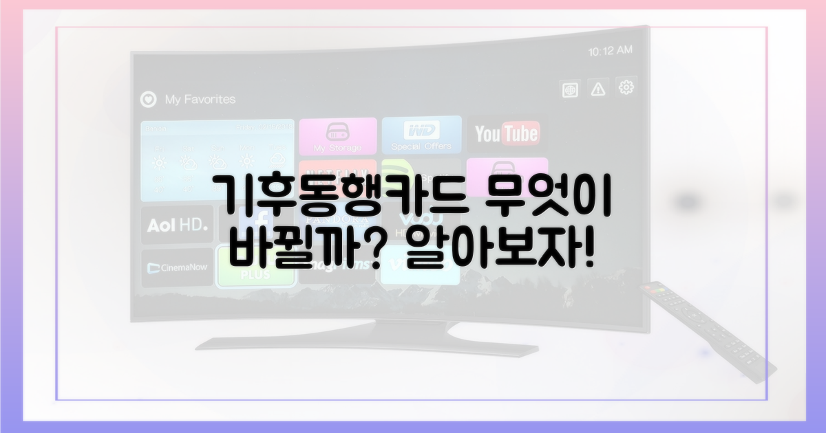 기후동행카드, 무엇이 달라질까?