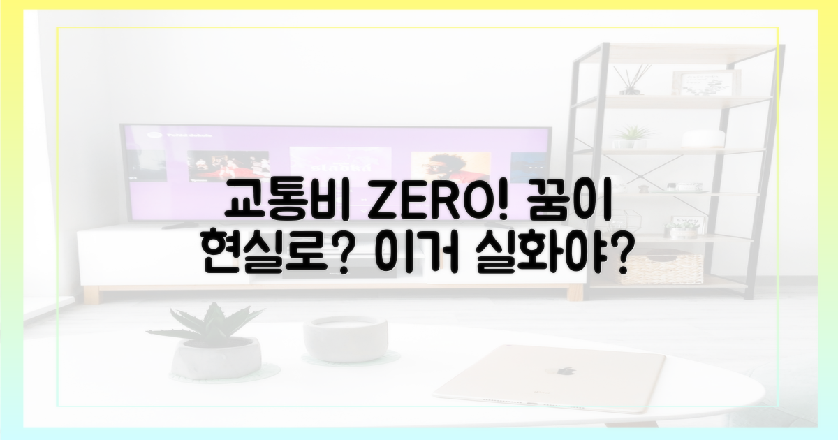 교통비 0원, 꿈만은 아닐걸?