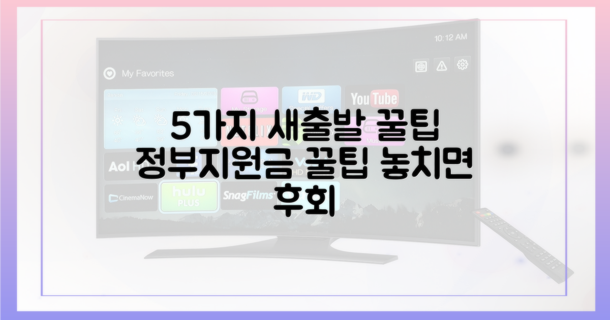 5가지 새출발기금 신청 꿀팁