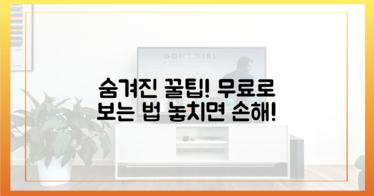 숨겨진 꿀팁! 무료로 보는 방법
