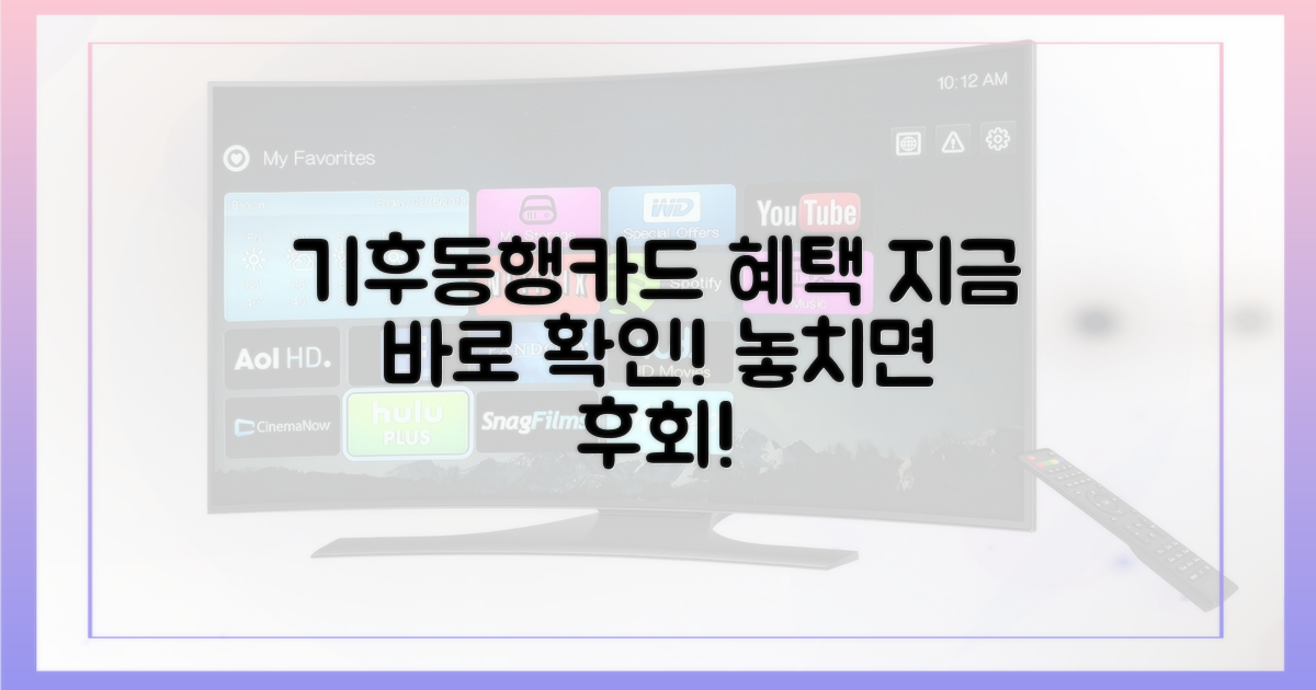 기후동행카드 혜택 확인!