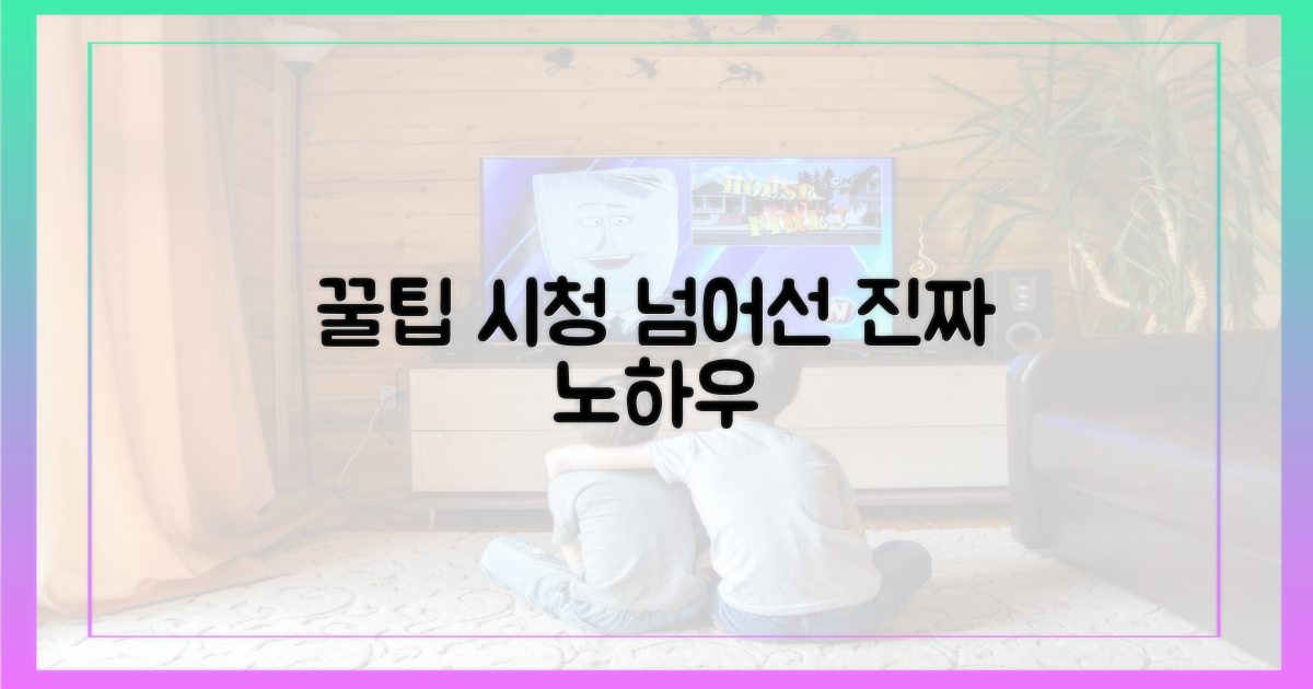 단순 시청 넘어선 꿀팁