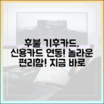 놀라운 후불 기후동행카드, 신용카드 연동으로 더 편리해진 비밀!