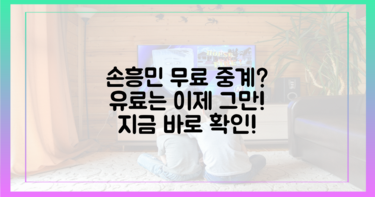 손흥민 중계, 아직도 유료?