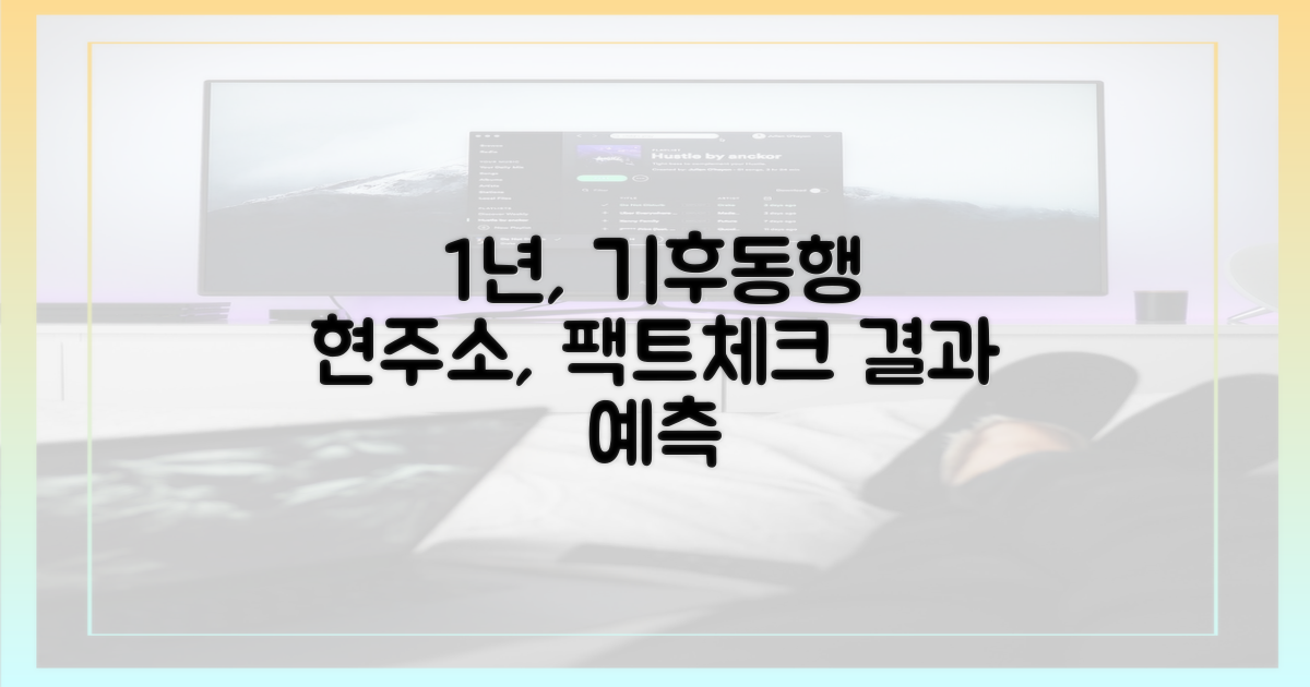 1년, 기후동행카드 현주소