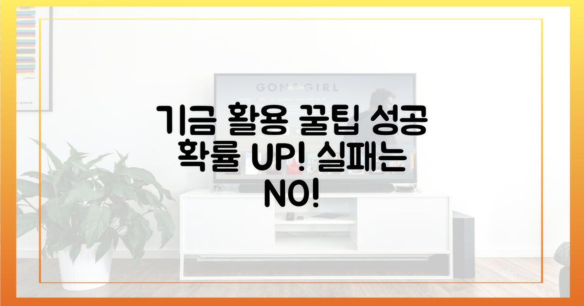 기금 활용 꿀팁, 실패 줄이는 법