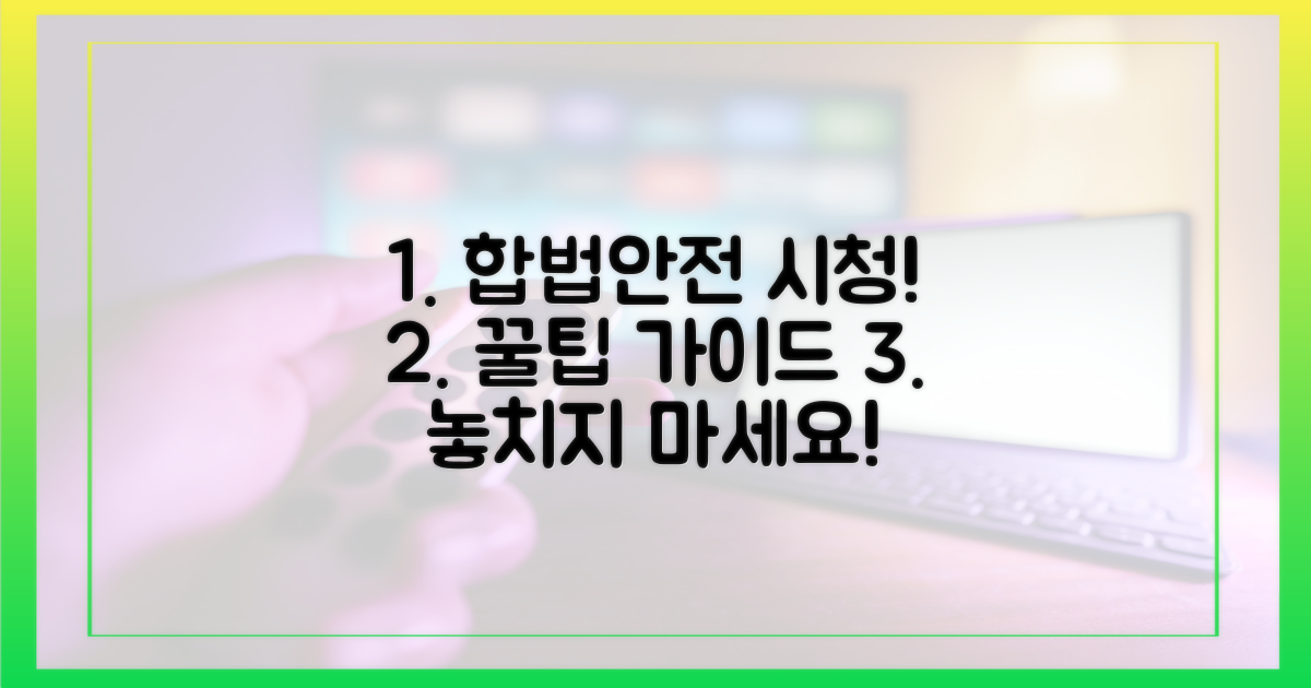 합법적이고 안전한 시청 가이드