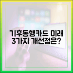 기후동행카드: 3가지 미래 전망과 개선 과제
