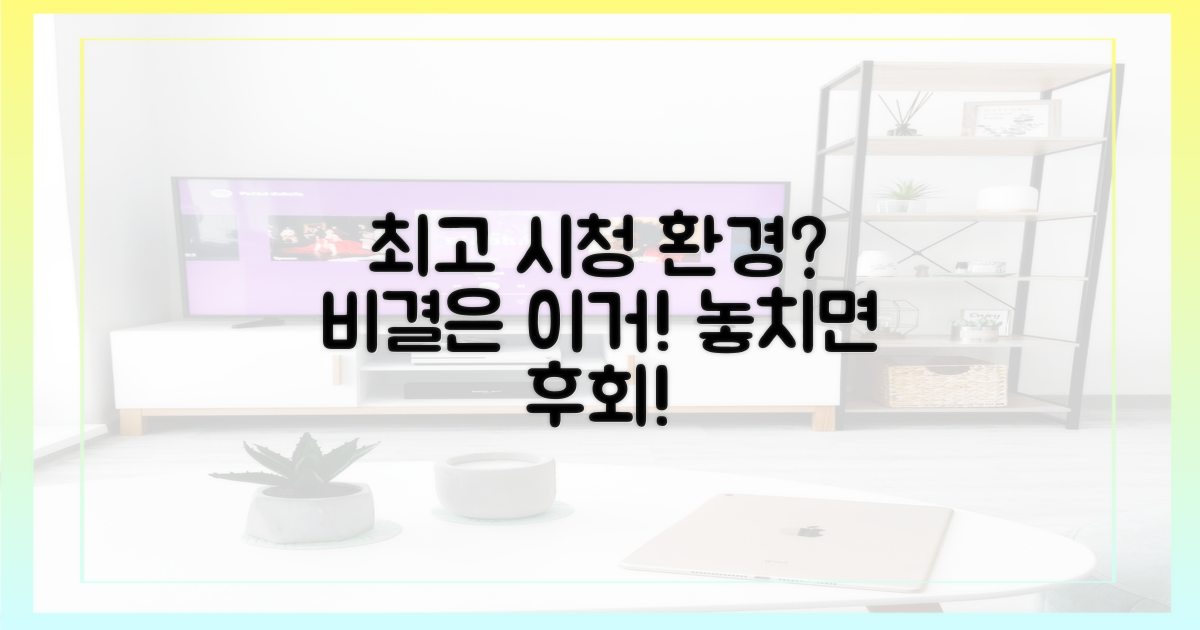 최고의 시청 환경, 비결은?