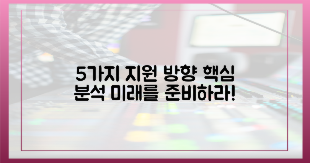 5가지 잠재적 지원 방향 분석